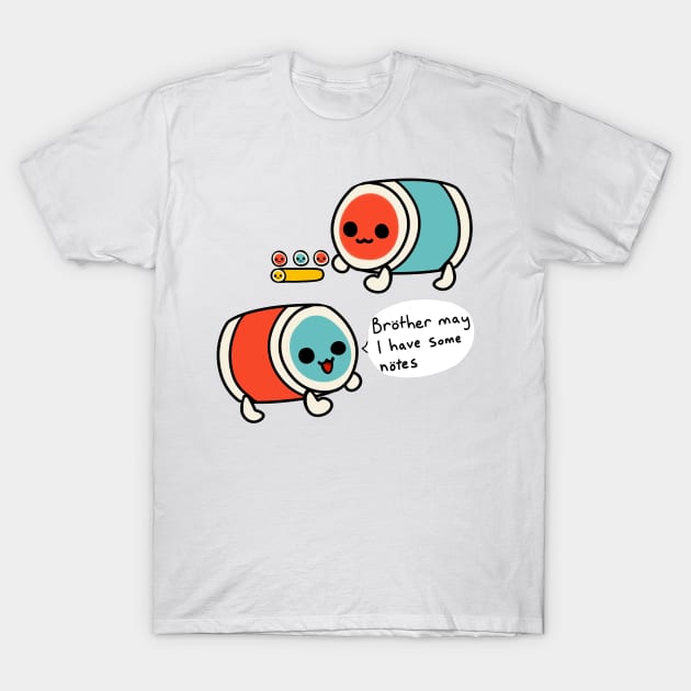 taiko notes T-Shirt by nekomachines